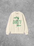 Extra Dirty Martini Boxy Sweatshirt – Retro Cocktail Graphic Pullover