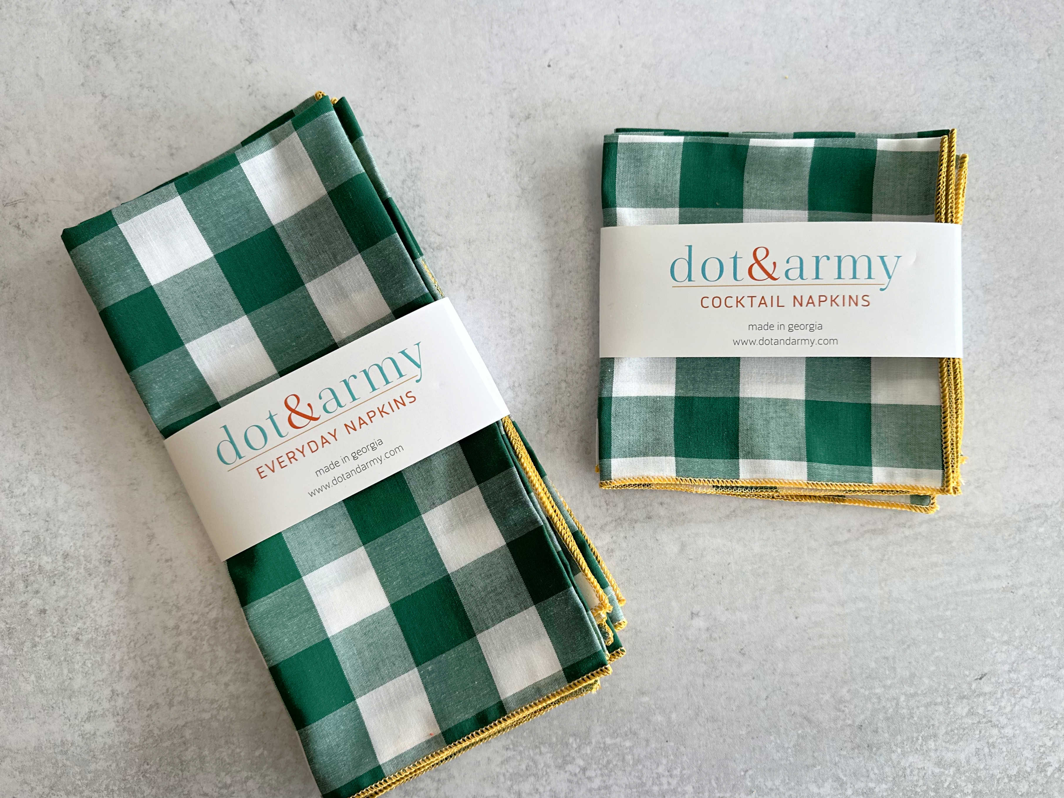 Gingham Check Cloth Napkins