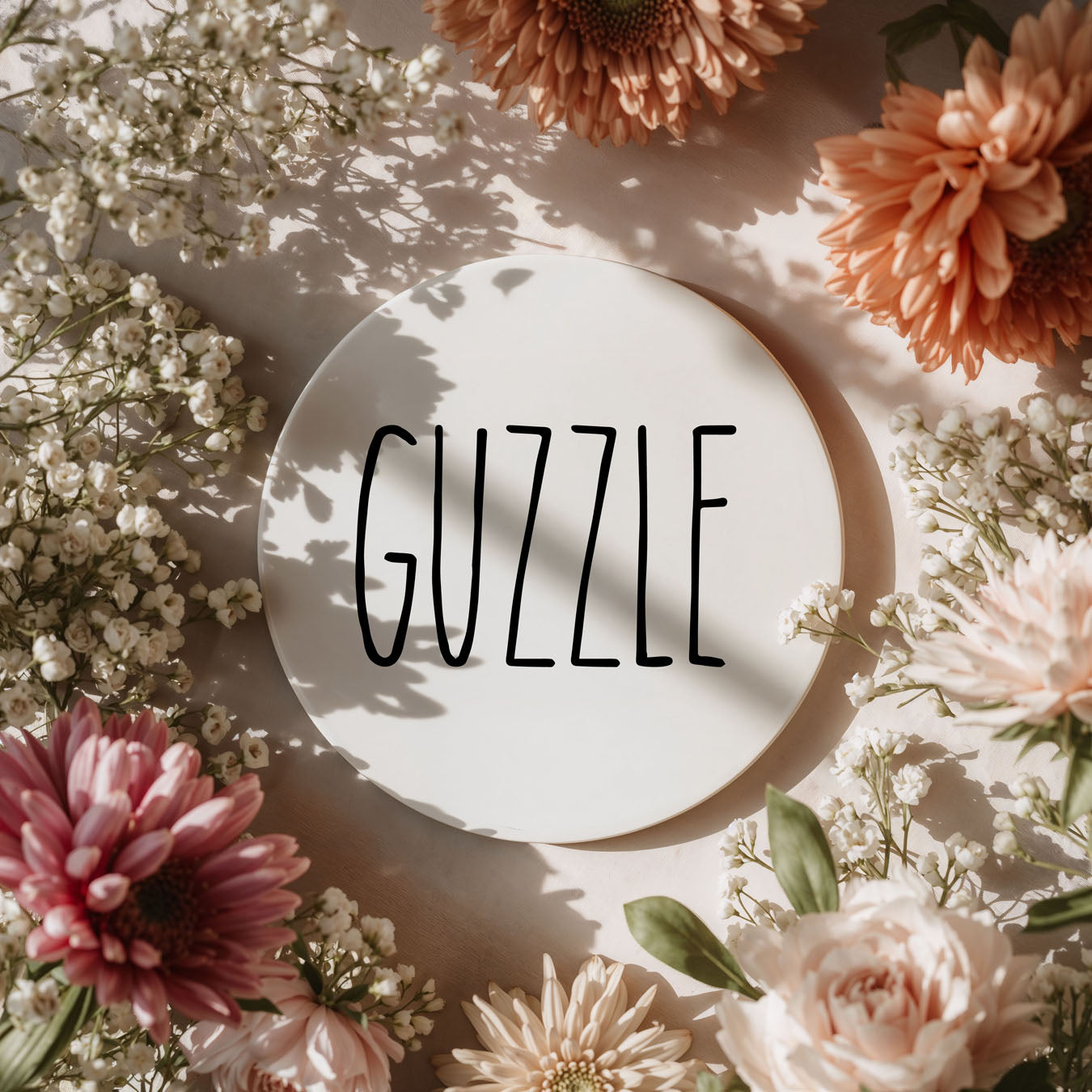 Minimalist One-Word Ceramic Coasters - 11 Moods