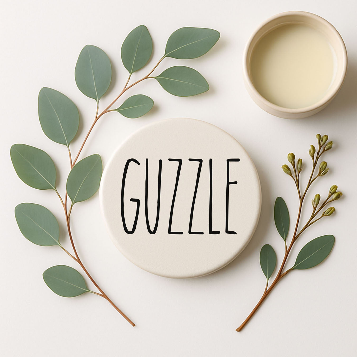 Minimalist One-Word Ceramic Coasters - 11 Moods