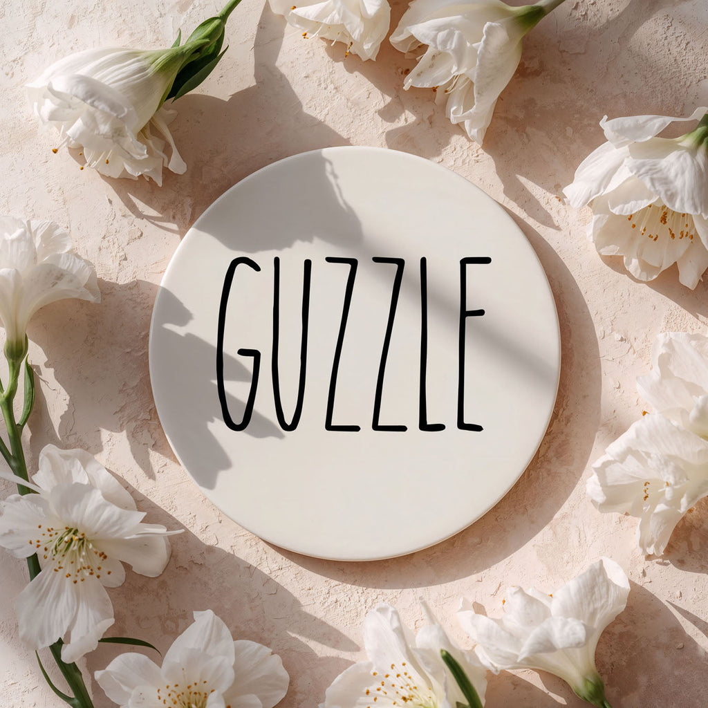 Minimalist One-Word Ceramic Coasters - 11 Moods