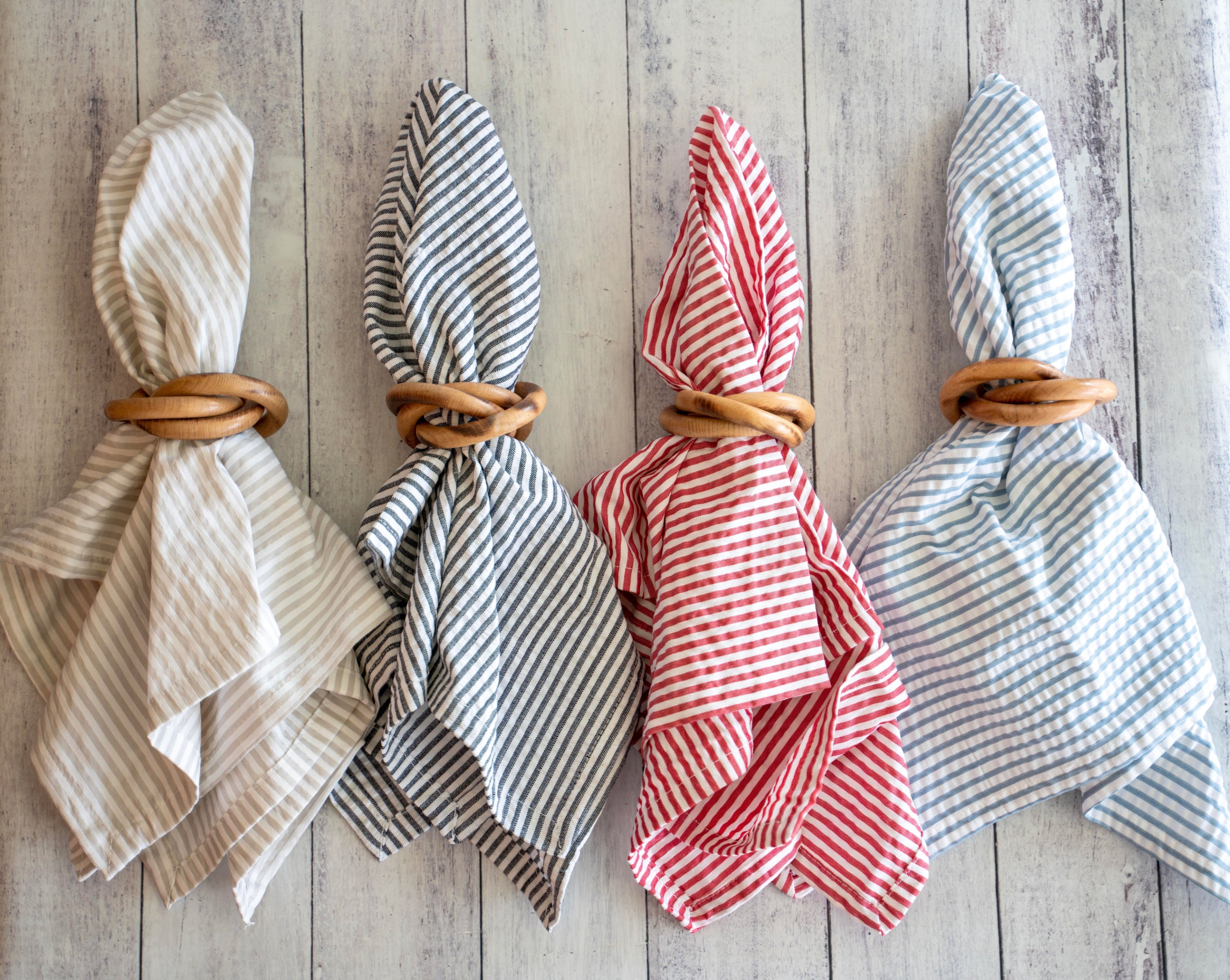 Wood Bangle Napkin Rings