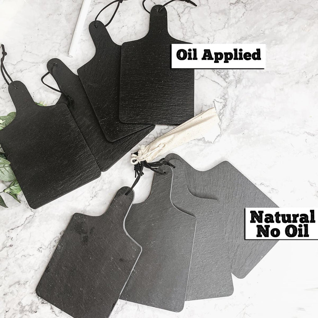 Slate Paddle Boards - Natural Upstate NY Slate | Single or 4-Pack with Chalk Marker
