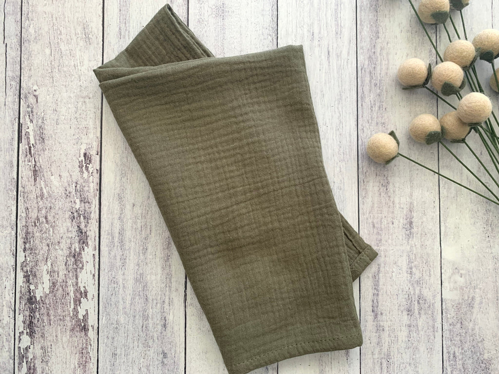 Cotton Crinkle Cloth Napkins -  Set of 4 | 8 Colors