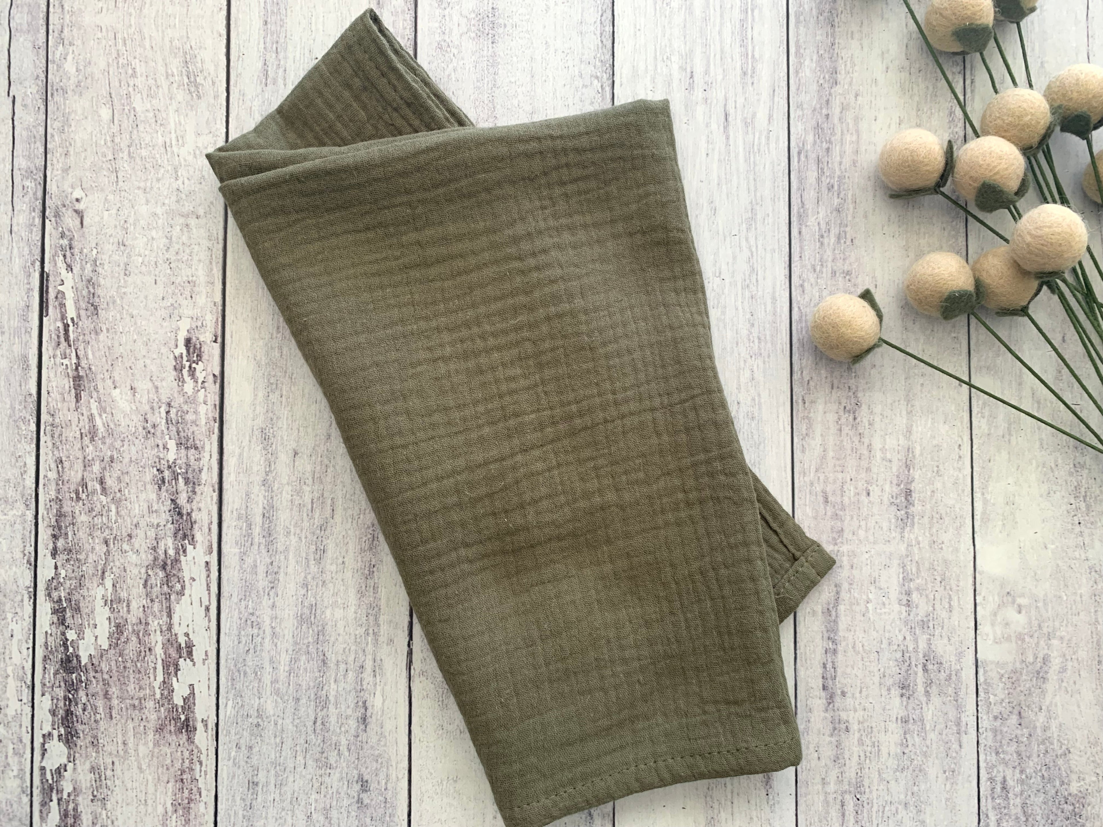 Cotton Crinkle Cloth Napkins -  Set of 4 | 8 Colors