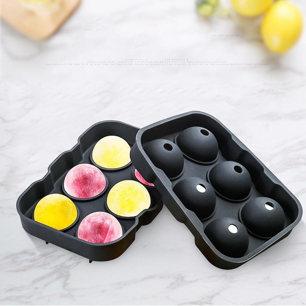 Round Ice Ball Maker Mold – 6-Cavity Silicone Sphere Mold for Whiskey & Cocktails