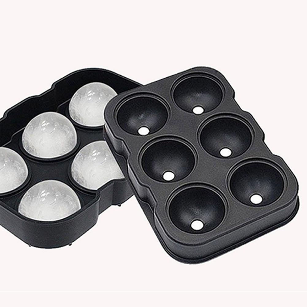 Round Ice Ball Maker Mold – 6-Cavity Silicone Sphere Mold for Whiskey & Cocktails