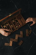 Rosewood Game Set - Being Played Dark Setting