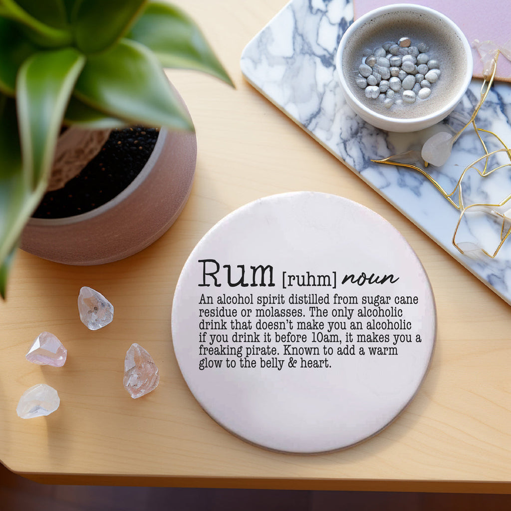 Drink Definition Ceramic Coasters - 14 Drinks | Single, 4-Pack or 6-Pack