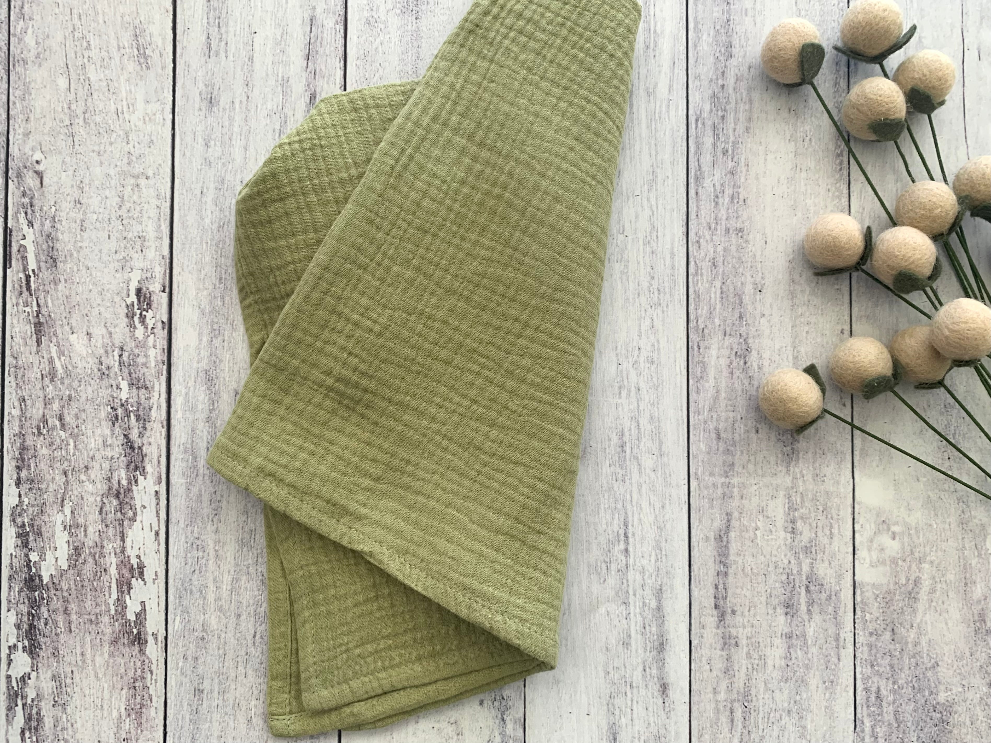 Cotton Crinkle Cloth Napkins -  Set of 4 | 8 Colors