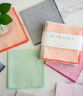Seersucker Cloth Napkins — Set of 8 (One of Each Color) | 3 Sizes