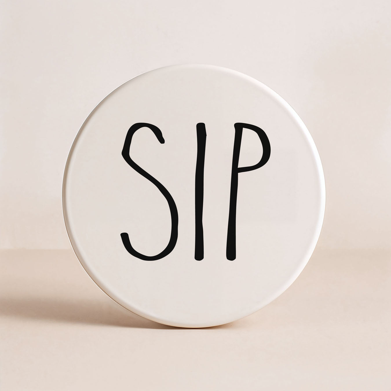 Minimalist One-Word Ceramic Coasters - 11 Moods