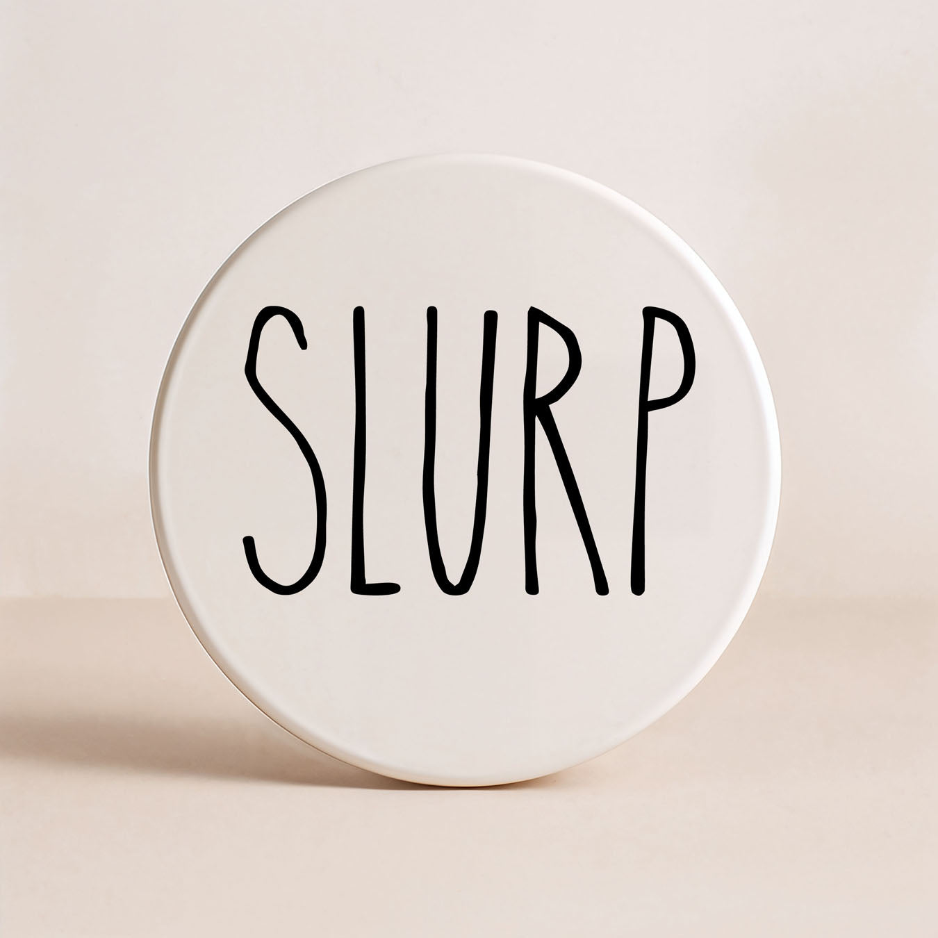 Minimalist One-Word Ceramic Coasters - 11 Moods