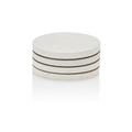 White Concrete Round Coasters — Set of 4 | Handcrafted in Charleston, SC