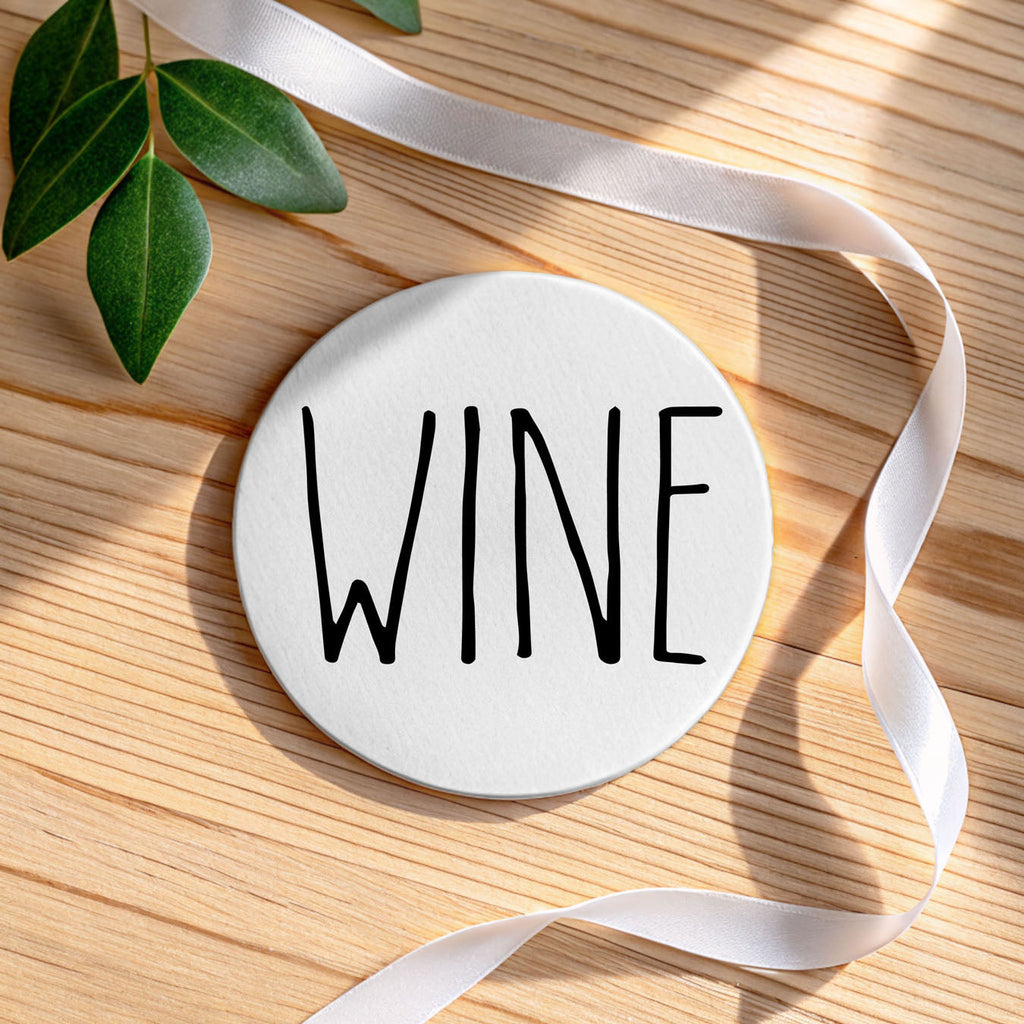 Minimalist One-Word Ceramic Coasters - 11 Moods