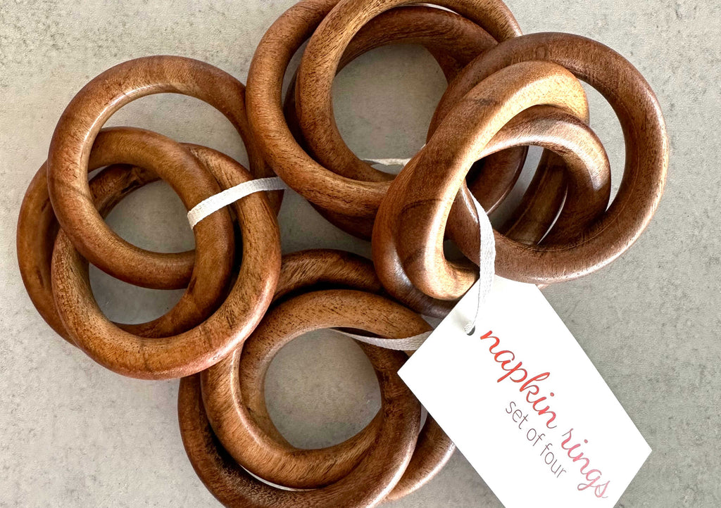 Wood Bangle Napkin Rings
